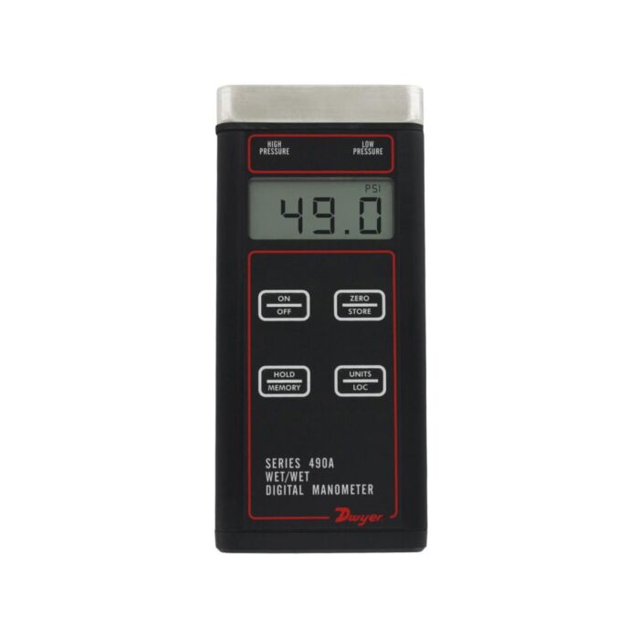 Dwyer Instruments 490A-5 Wet/Wet HH Digital Manometer 0-500PSI