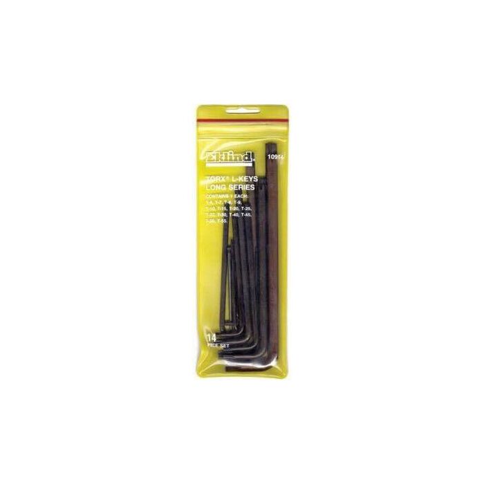 Eklind Tool Company 10914 Torx Key Set Long Arm T6 - T55 14pc