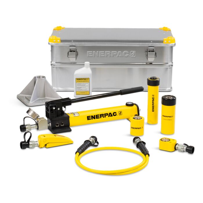 Enerpac SC10HTB 10 Ton, 3 Hydraulic Cylinders and Hand Pump Toolbox Set