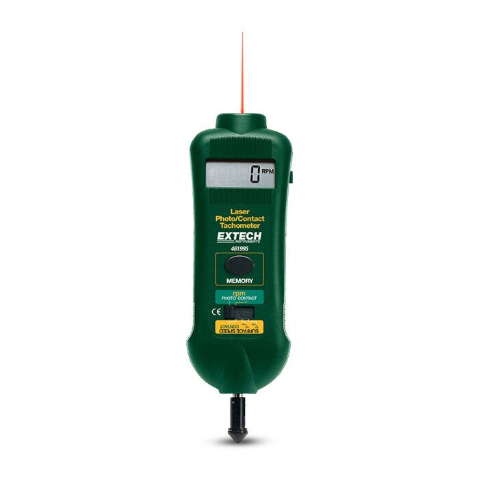 Extech 461995 Laser Photo/Contact Tachometer with NIST Certificate