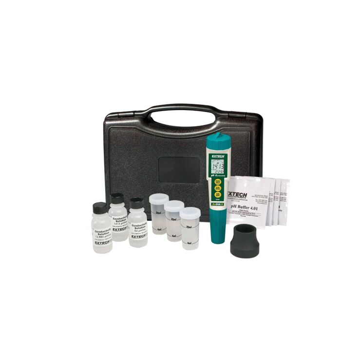 Extech EC510 waterproof ExStik II pH/Conductivity Meter Kit