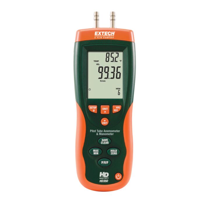 Extech HD350 for Rent, Pitot Tube + Anemometer, Differential Manometer