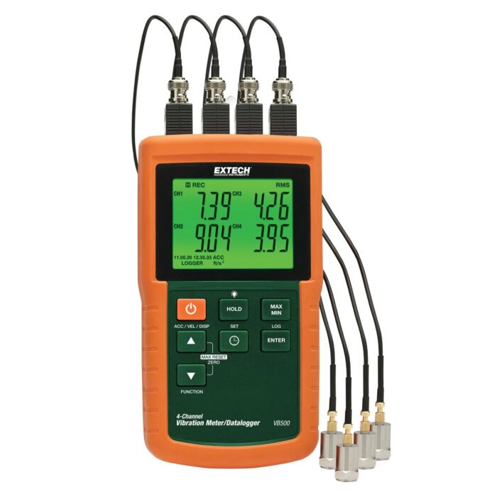 Extech VB500 for Rent, 4-Channel Vibration Meter, DataLogger