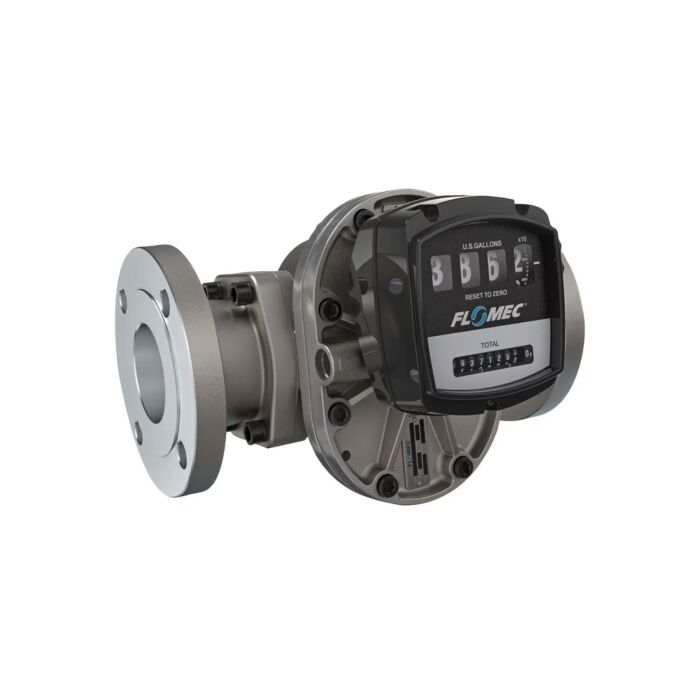 FLOMEC OM080S001-840M4 3" Oval Gear Stainless Steel #150 ANSI Flange Flow Meter with Mechanical Display