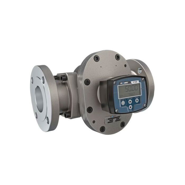 FLOMEC OM080S001-846R7G 3" Oval Gear Stainless Steel #150 ANSI Flange Flow Meter, RT40 Transmitter with Built-In Digital Display