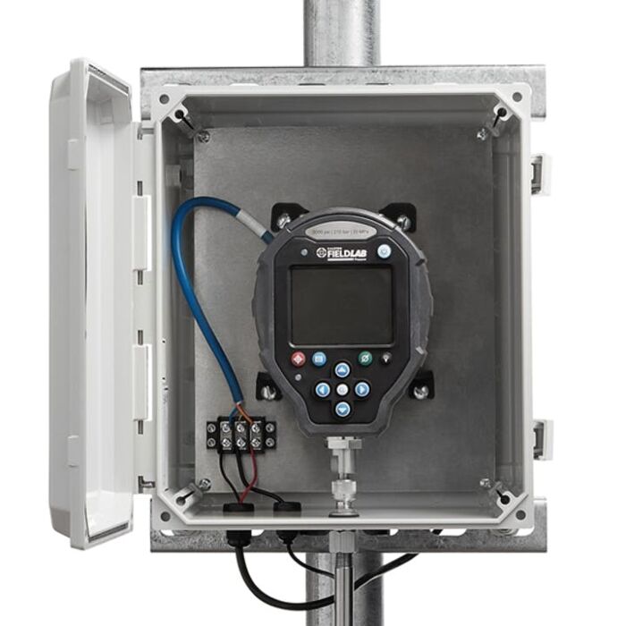 Ralston Instruments FLP1-GR-QF-EH FieldLab Outdoor Enclosure Kit, 3k PSI, 1/4" NPT, pole mount