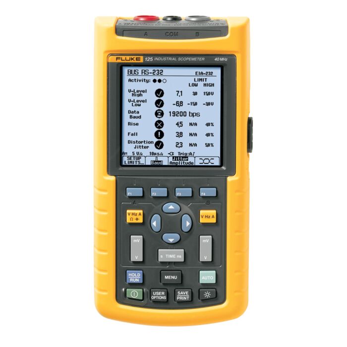 Fluke 125/003S for Rent, ScopeMeter with Software & SCC120 Kit, 40MHz