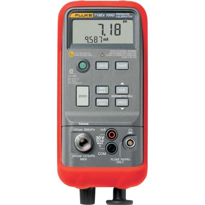 Fluke 718EX-100G for Rent, Intrinsically Safe Calibrator, 100 psi