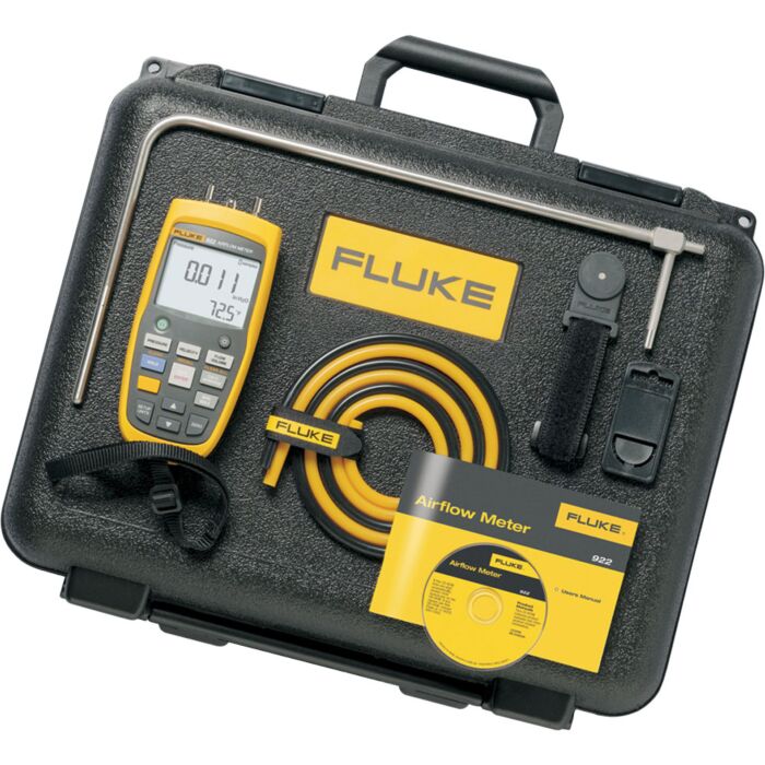 Fluke 922/KIT for Rent, Anemometer/Micromanometer with 12" Pitot Tube