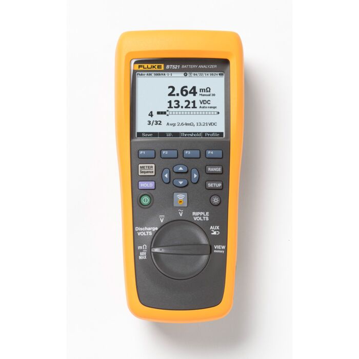 Fluke BT521ANG Battery Analyzer w/Angled (No temp)&straight (w/temp) probes