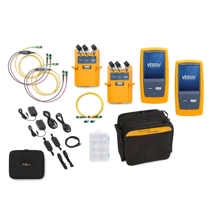 Fluke Networks CFM-100S INTL CertiFiber Max Single-Mode OLTS Kit with Wi-Fi, International