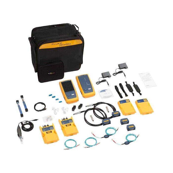 Fluke Networks DSX-8000MI-W 2GHZ DSX Multimode OLTS & Fiber Inspection Kit with WiFi