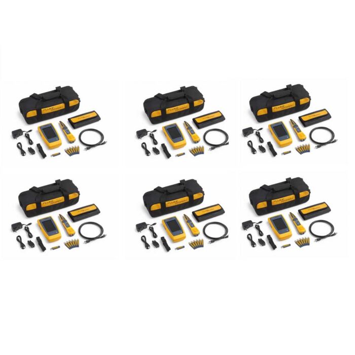
Fluke Networks LIQ-DUO-KIT-6PK Cable and Network Tester Kit Multi Pack of 6
