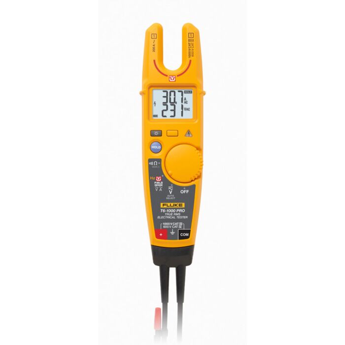 Fluke T6-1000PRO/AMER Electrical Tester, voltage: 1000 V AC & current: 200 A AC