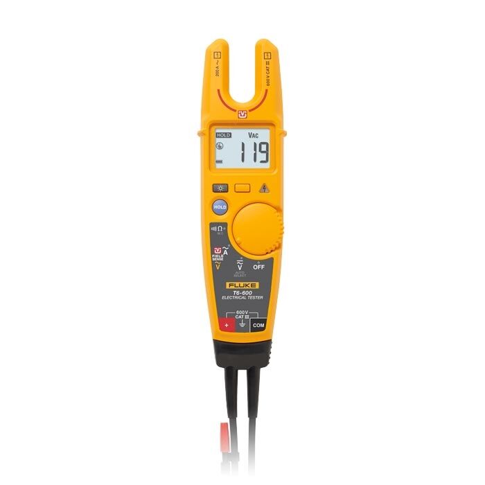 Fluke T6-600 Electrical Tester with FieldSense, flat