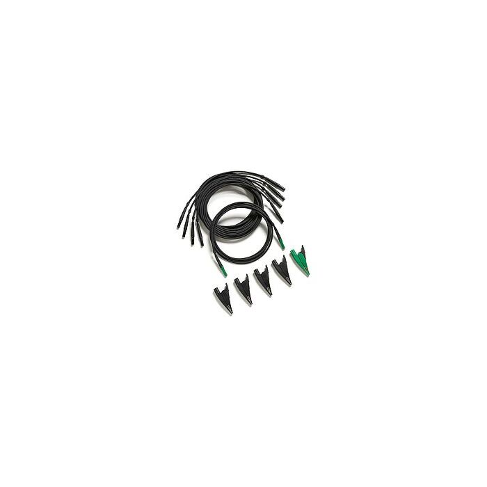 Fluke TLS430 Test Leads and Alligator Clips (4 black, 1 green)
