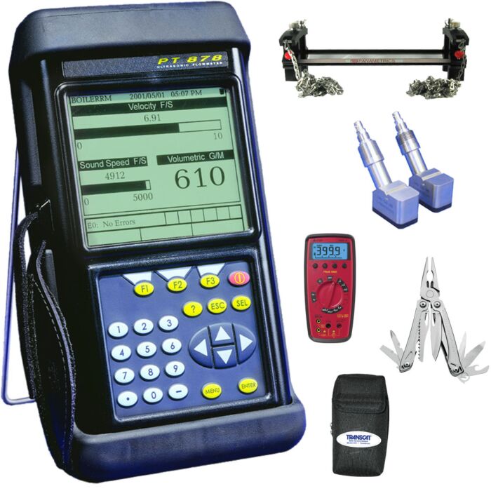 Panametrics PT878 for Rent, Liquid Ultrasonic Flowmeter Kit