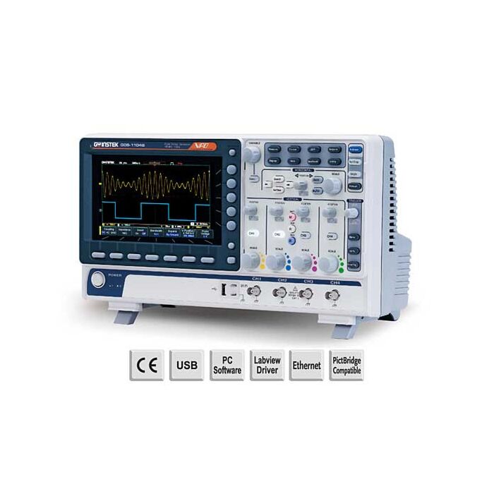 GW Instek GDS-1102B Digital Oscilloscope, 100MHz, 2-Channel