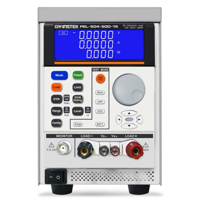 GW Instek PEL-504-500-15 350W 500V/15A Programmable DC Power Supply, Load