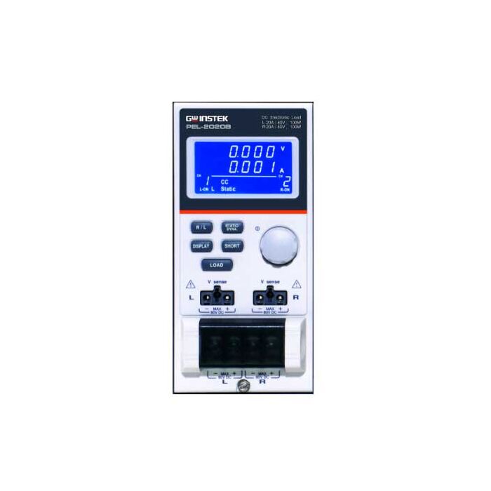 GW Instek PEL-2020B Dual Channel Module (1-80V, 20A, 100W) x 2 for PEL-2000B Series