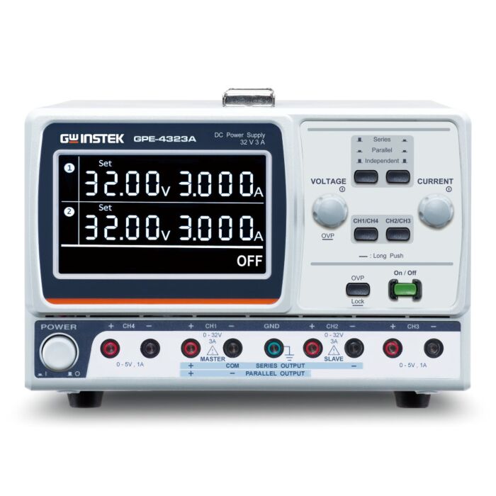 GW Instek GPE-4323A 212 W Quad Channel DC Power Supply