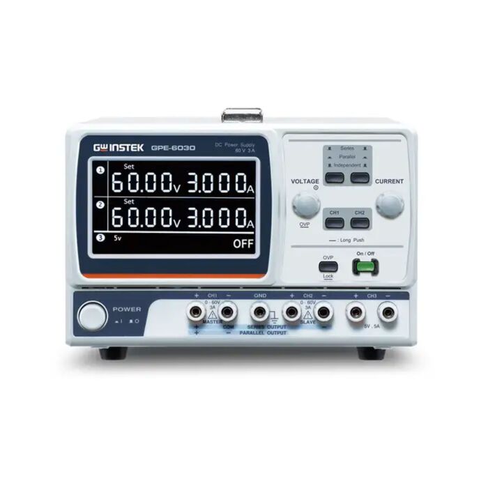 GW Instek GPE-6030 385W (60V/3A, 385W) Triple Channel DC Power Supply