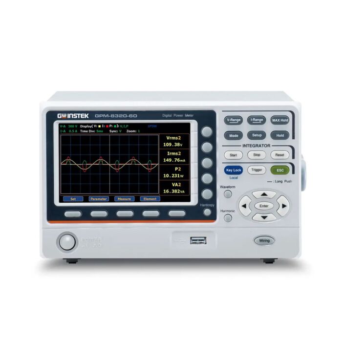 GW Instek GPM-8320-60 (GPIB+DA12) 2-Ch Power Meter up to 60A input with GPIB/DA12