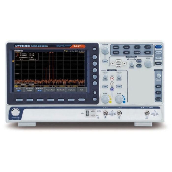 GW Instek MDO-2202EG 200MHz, 2-channel, DSO, Spectrum Analyzer, 25MHz AWG