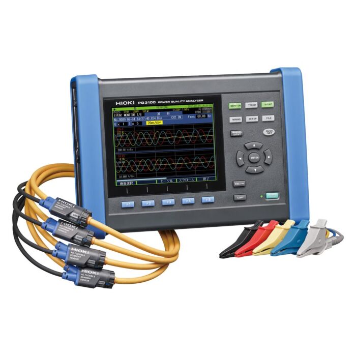 Hioki PQ3100 KIT Power Quality Analyzer with 600A clamps