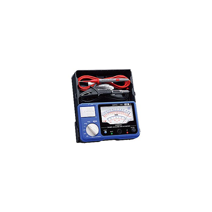 Hioki 3490 Analog Megohmmeter, 3-Range, 250 to 1000V
