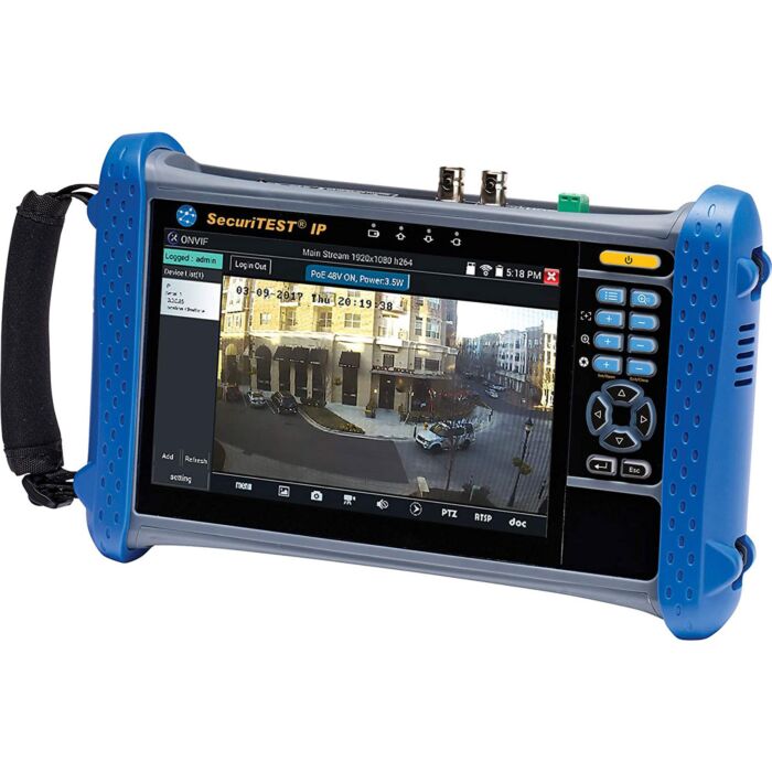 Ideal Industries R171000 IP/Analog/HD Coax CCTV Tester w/Li-Ion Batt,Tracing  Probe