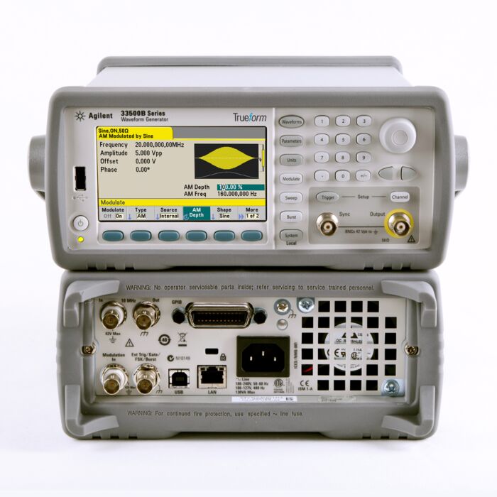 Keysight 33512B Waveform Generator, 20MHz, 2 Channel with Arb