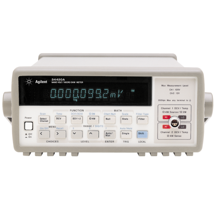 Keysight 34420A Nanovolt/Micro-ohm Meter, 7.5 Digit