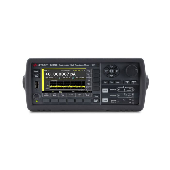 Keysight B2987C Electrometer/High Resistance Meter, 0.01fA, 1000V, Battery