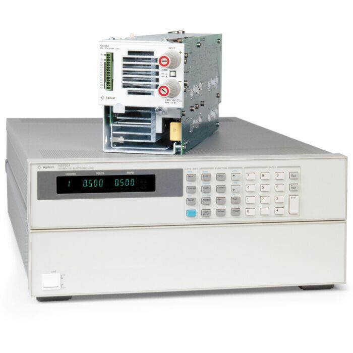 Keysight N3301A for Rent, DC Electronic Load Mainframe, 600W Max, 2 Slots