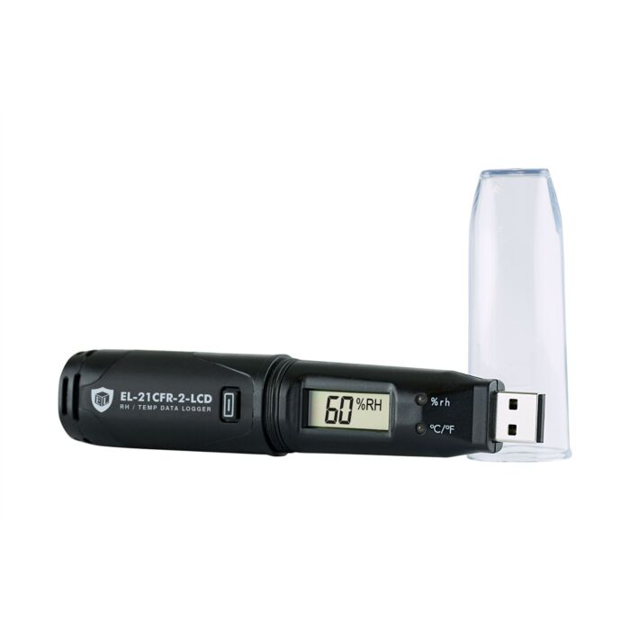 Lascar EL-21CFR-2-LCD EasyLog 21CFR Compatible Temp, Hum&Dew Point Data Logger w/LCD