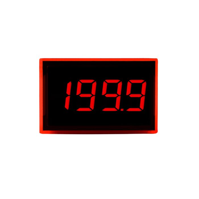 Lascar SP 300 Splash-Proof Ultra Low Profile LED Voltmeter, 8 Pin Version