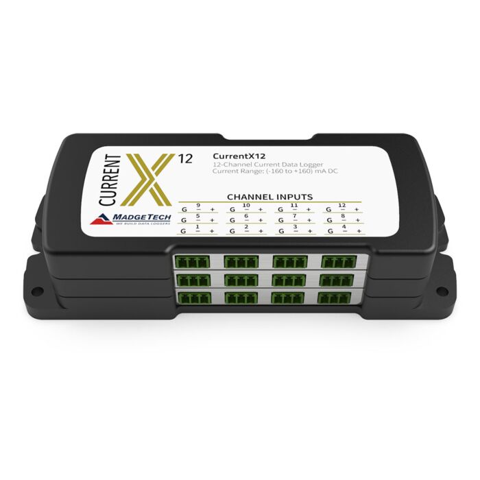MadgeTech CURRENTX12-160MA 12-channel,low-level DC current data logger w/ 160mA range