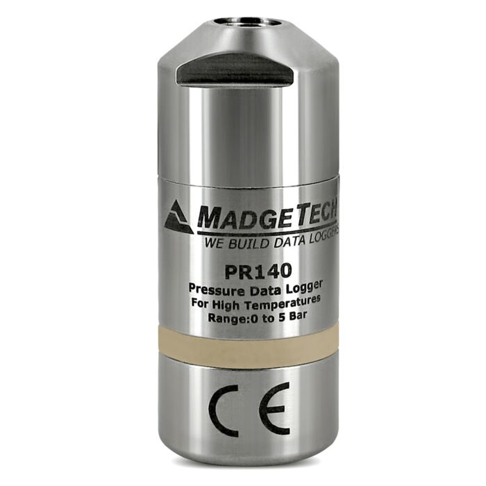 MadgeTech PR140 High Temperature, Pressure Data Logger with NPT Port Top