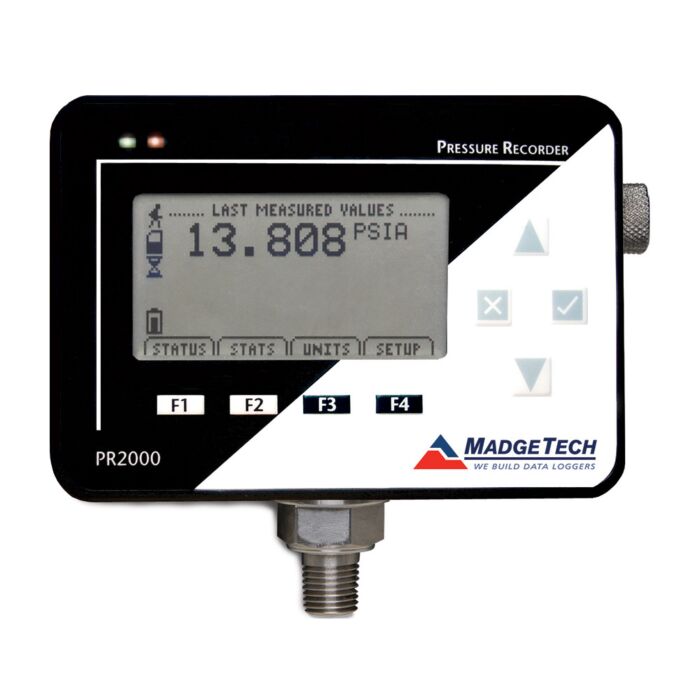 MadgeTech PR2000-30-PSIG 30 PSIG Pressure recorder with LCD Display and power supply