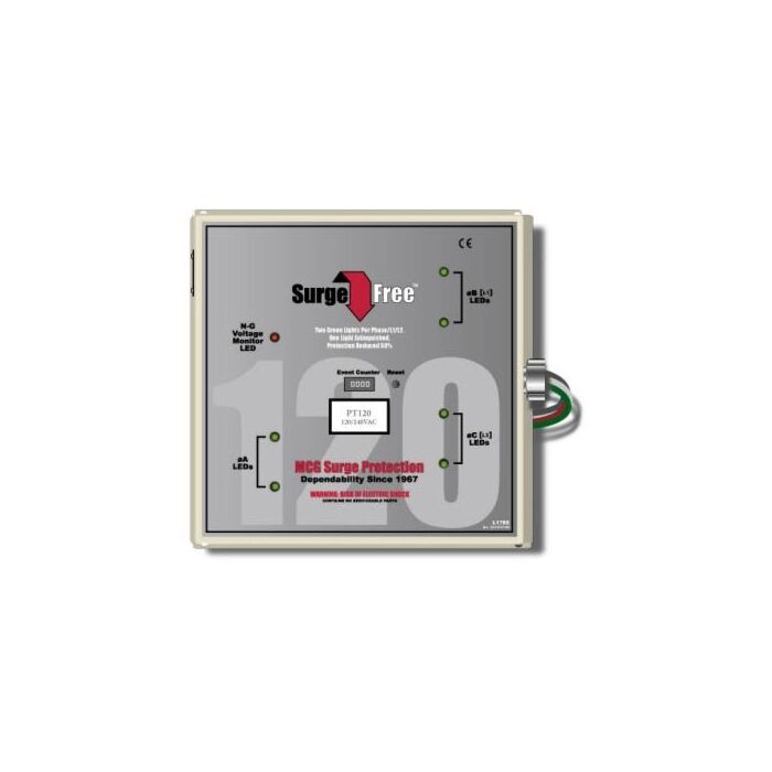 MCG Surge Protection PT120-120T Surge Protector, 120/240VAC