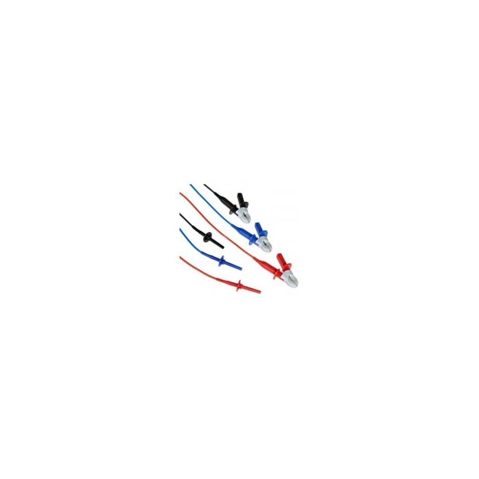 Megger 6220-436 Lead Set, 3', Red/Black/Black, 9.5 Plug