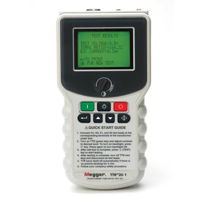 Megger TTR20-1 for Rent, Handheld Transformer Turn Ratio Tester