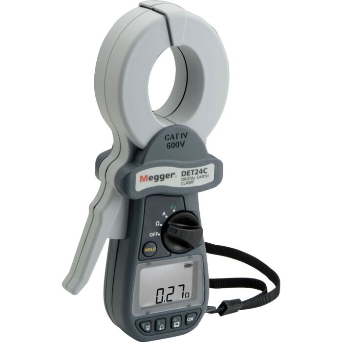 Used Megger DET24C Clamp-on Resistance Tester to 1500ohm/35A,