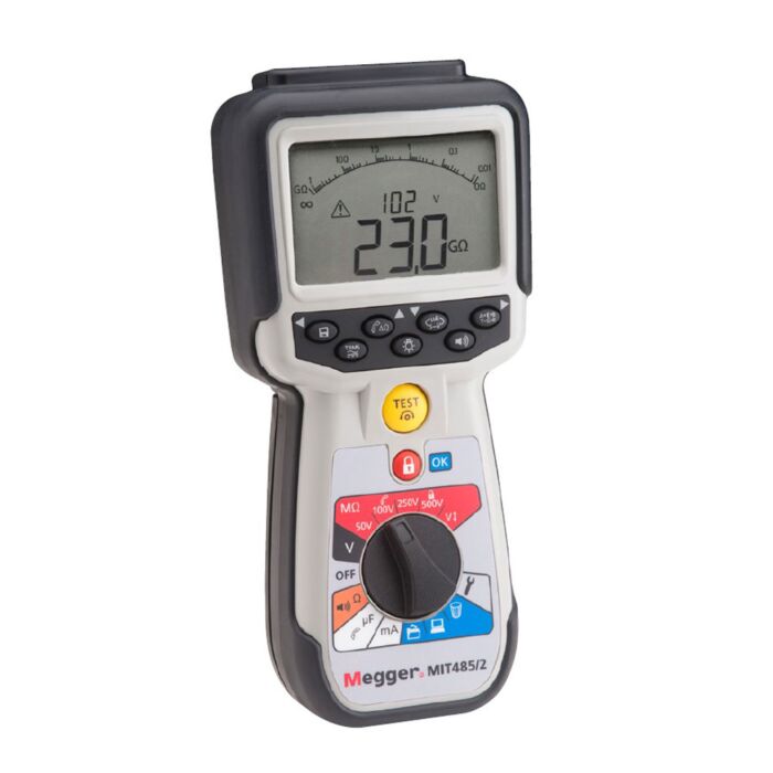 Megger MIT485/2 Insulation Tester, 50V/100V/250V/500V/1kV