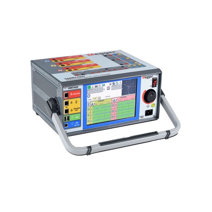 Megger SMRT46D for Rent, Multi-Phase Relay Tester, 4 V Channels, 3 Current Channels, Conversion to 1V+6A
