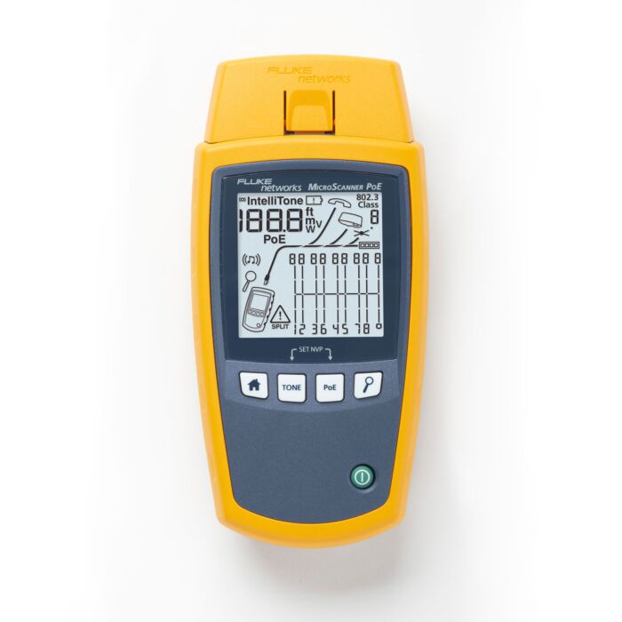 Fluke MS-POE PoE Copper Cable Verifier and PoE Tester
