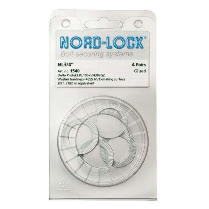 NORD-LOCK NL3/4" Wedge Locking Washers, 3/4", ID 0.79