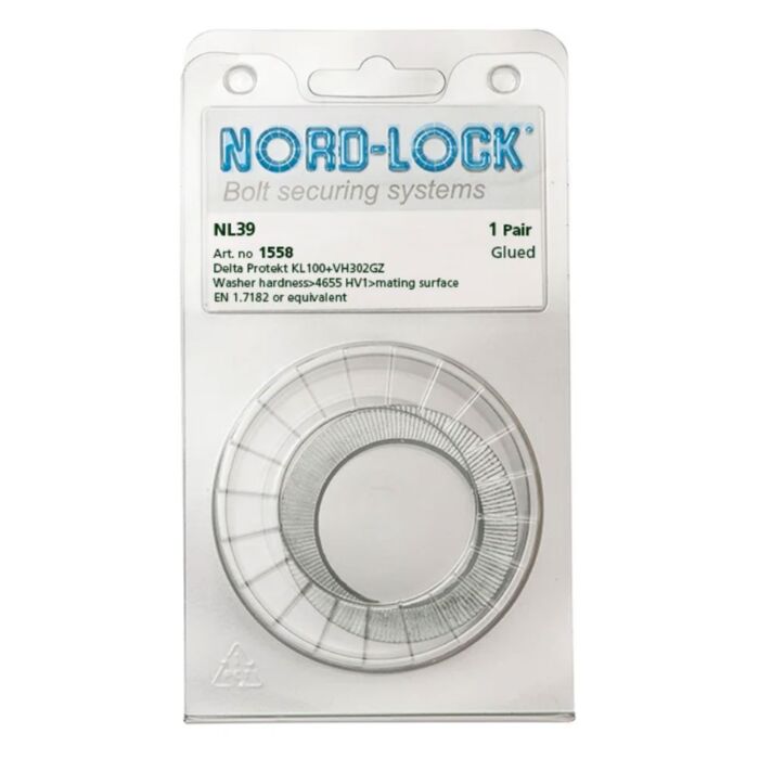 NORD-LOCK NL39 Wedge Locking Washers, 1 1/2"(M39), ID 1.59