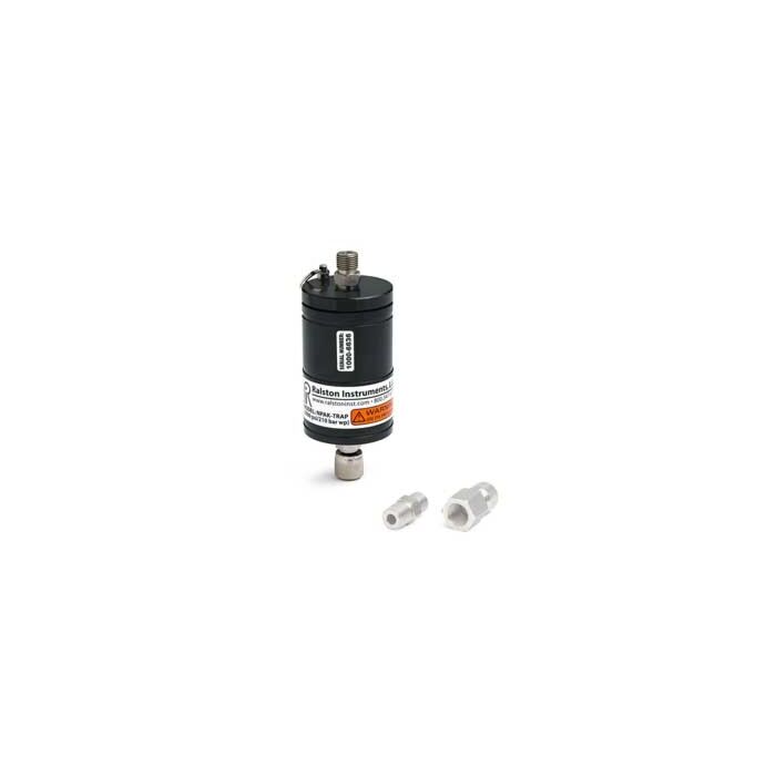 Ralston Instruments NPAK-TRS0 Liquid trap with male QT top port, Female QT bottom port